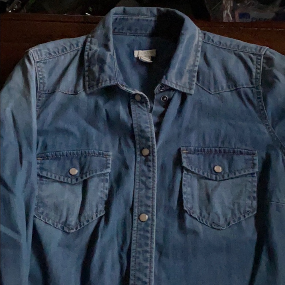 Ladies Western style denim shirt